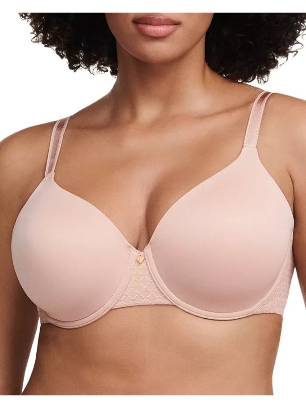 Chantelle Group 16M6 Norah Chic T Shirt UW Bra Rose 34DDDD $84